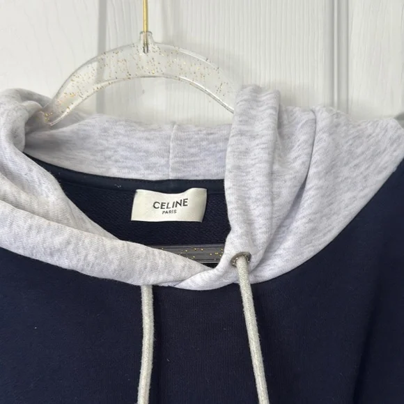 Like new Celine Navy and Gray Hoodie - Picture 3 of 5